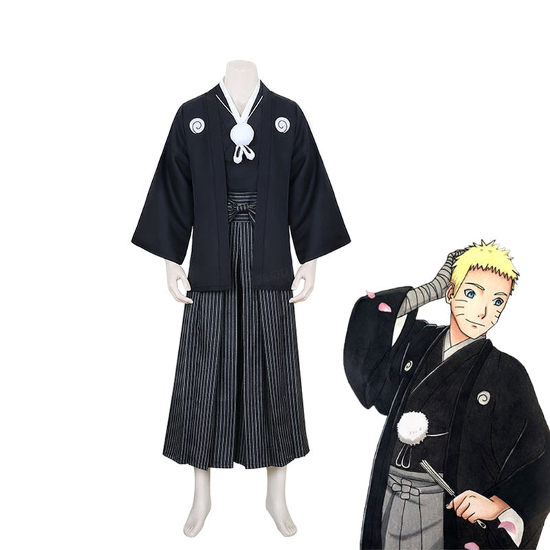 Anime Naruto Shippuden Uzumaki Naruto Wedding Suit Kimono Cosplay Costume - Cosplay Clans