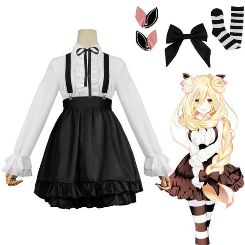 Date A Live 4 Hoshimiya Mukuro Maid Halloween cosplay costume