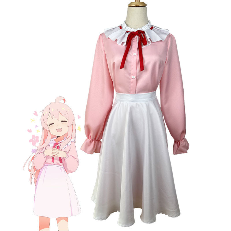 Anime Onimai: I'm Now Your Sister! Mahiro Oyama Pink Uniform Cosplay Costumes