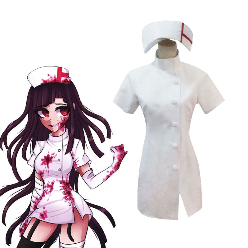 Anime Danganronpa3: The End of Hope's Peak High School Mikan Tsumiki Nurse Uniform Cosplay Costumes - Cosplay Clans