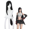 Game Final Fantasy VII Remake FF7 Tifa Lockhart Long Black Cosplay Wigs - Cosplay Clans