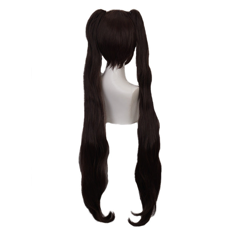 Game Nekopara Chocola Long Straight Brown Cosplay Wigs - Cosplay Clans