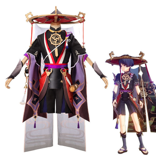 Genshin Impact Scaramouche Cosplay Costumes