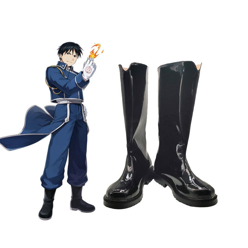 Anime Fullmetal Alchemist Maes Hughes Cosplay Shoes - Cosplay Clans