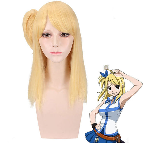 Anime Fairy Tail Lucy Heartfilia Golden Cosplay Wigs - Cosplay Clans
