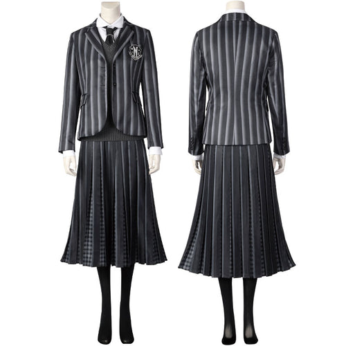 The Addams Family Wednesday Addams Halloween Cosplay Costume