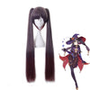 Genshin Impact Mona Megistus Double Ponytail Cosplay Wigs