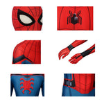 Movie Spider-Man: Far From Home Peter Parker Spiderman Jumpsuit Cosplay Costume with Free Headgear - Cosplay Clans