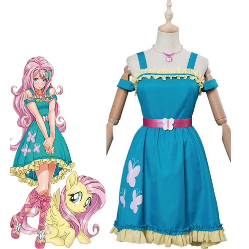 Anime My Little Pony Equestria Girls Fluttershy Cosplay Costumes