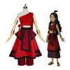 Anime Avatar: The Last Airbender Katara Red Dress Outfit Cosplay Costume - Cosplay Clans