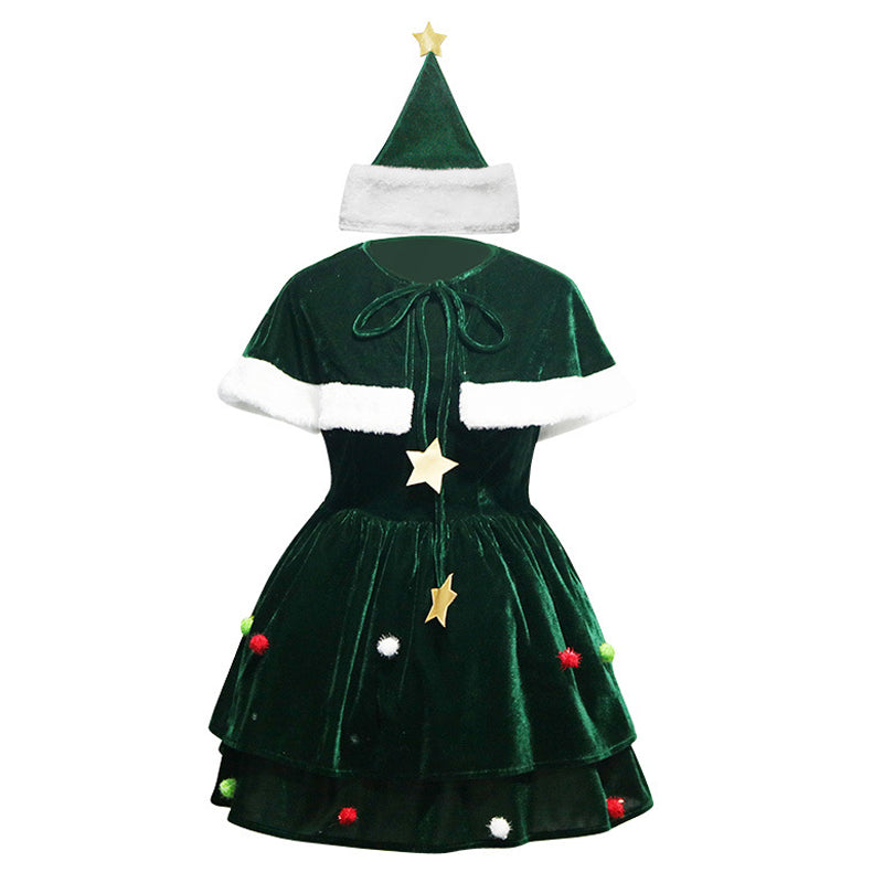 2022 New Christmas Green Christmas Tree Cosplay Costumes