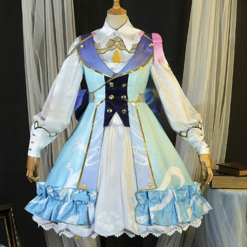 Genshin Impact Springbloom Missive Kamisato Ayaka Lolita Cosplay Costumes