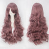 Women Wavy Sweet 80cm Long Brown Lolita Fashion Wigs with Bangs - Cosplay Clans