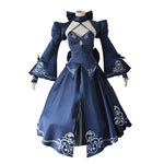 FGO Fate Stay Night Saber Alter Arturia Pendragon Women Black Bride Cosplay Costumes - Cosplay Clans