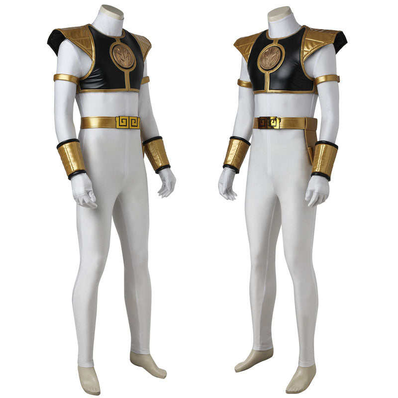 Mighty Morphin Power Rangers Tommy Oliver White Ranger Cosplay Costumes