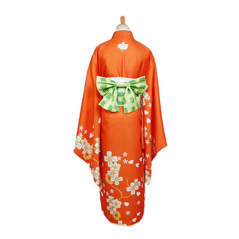 Anime Danganronpa 2: Goodbye Despair Hiyoko Saionji Kimono Cosplay Costumes - Cosplay Clans