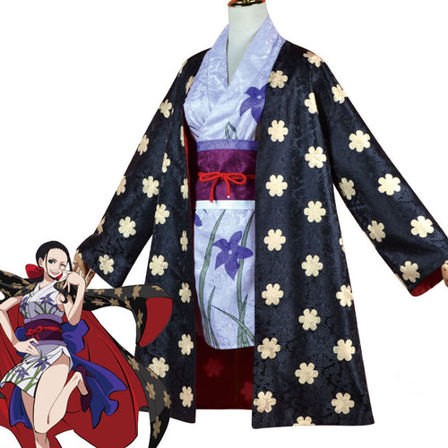Anime One Piece Nico Robin Kimono Cosplay Costumes