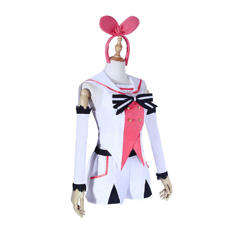 Virtual YouTuber Kizuna AI Uniform Cosplay Costumes Halloween Party Show Dress - Cosplay Clans
