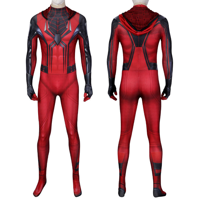 Spider-Man PS5 Crimson Cowl Suit Cosplay Costume