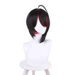 Game Arknights Gnosis Black Mixed Red Cosplay Wigs