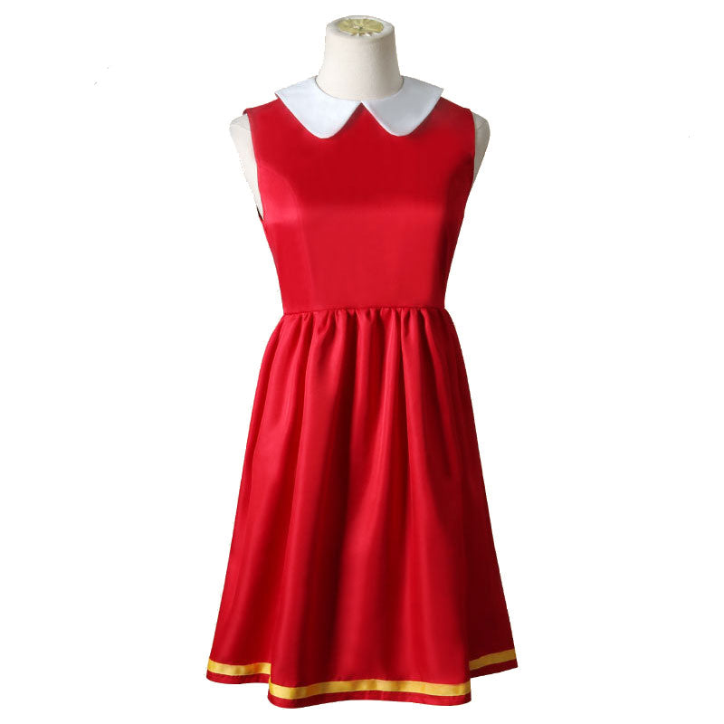 Anime SPY×FAMILY Anya Forger Red Dress Cosplay Costumes