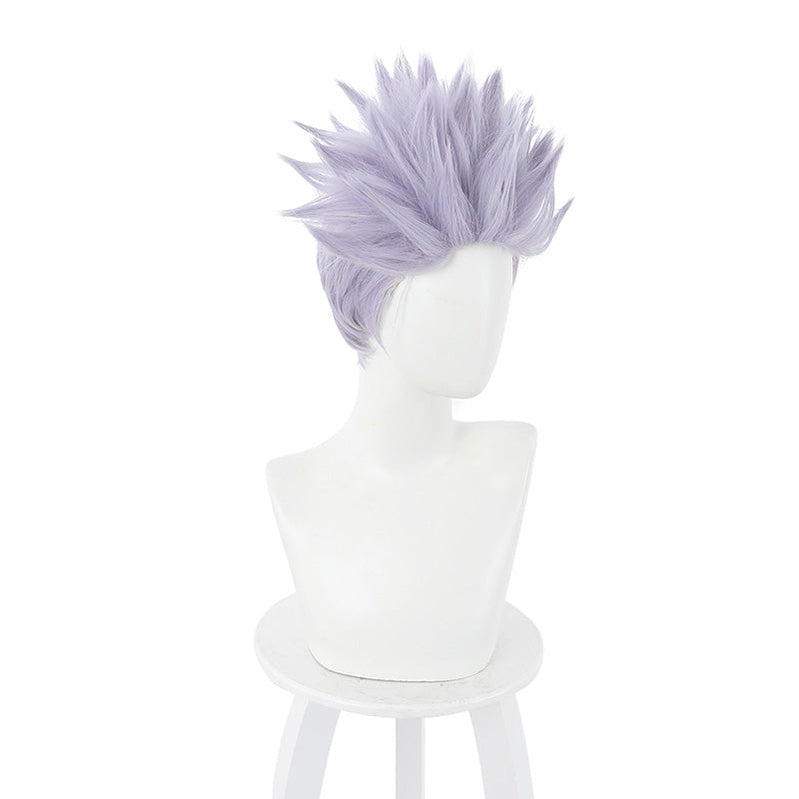 Anime Jujutsu Kaisen Satoru Gojo Short Purple Cosplay Wigs - Cosplay Clans