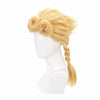 Anime JoJo's Bizarre Adventure Golden Wind Giorno Giovanna Long Blond Cosplay Wigs - Cosplay Clans