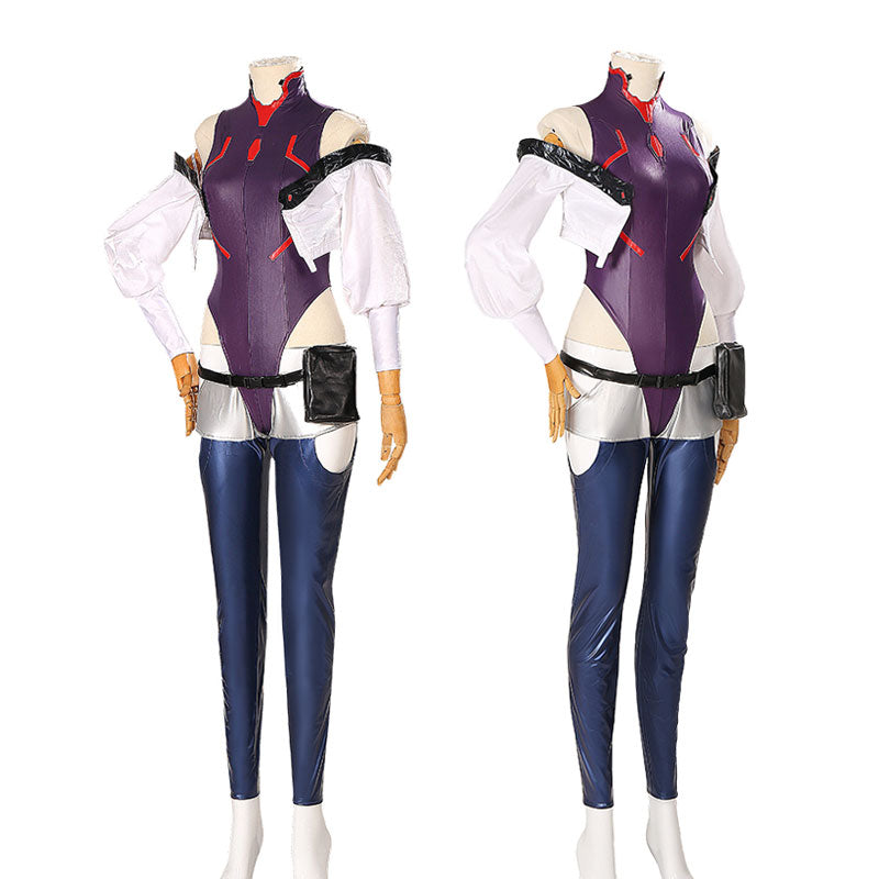 Game Cyberpunk: Edgerunners Lucyna Kushinada Pruple Cosplay Costumes