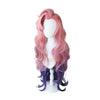 Game LOL Seraphine 100cm Long Pink Gradient Purple Wavy Cosplay Wigs - Cosplay Clans