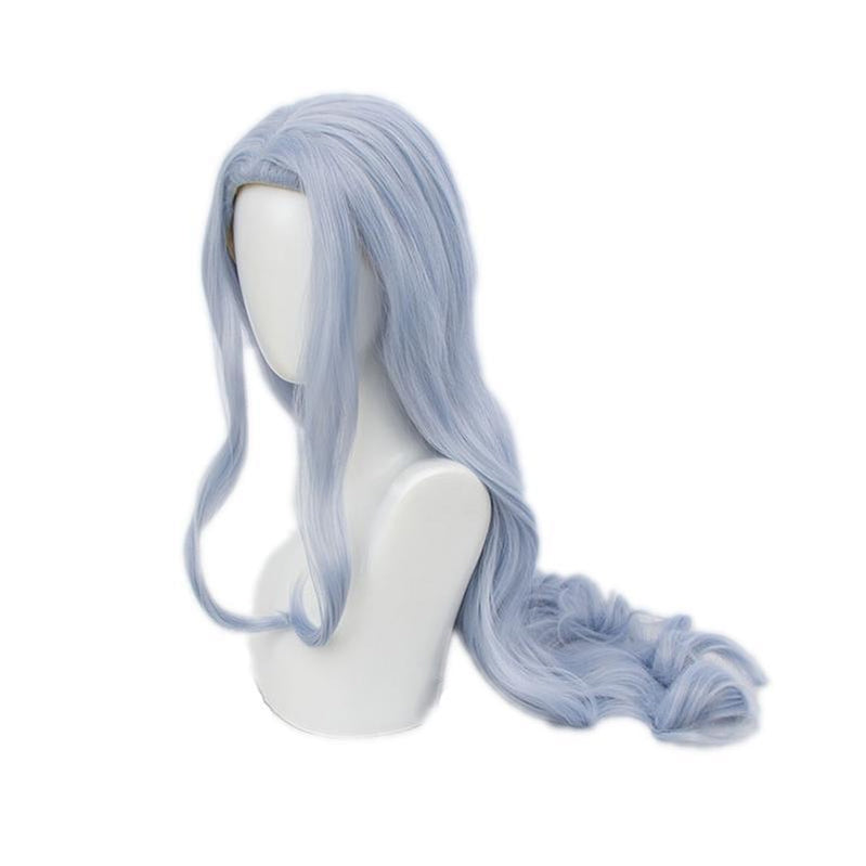 Anime My Hero Academia Eri Long Curly Light Blue Cosplay Wigs - Cosplay Clans