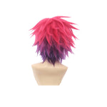 Anime No Game No Life Sora Short Red Fade Purple Cosplay Wigs - Cosplay Clans