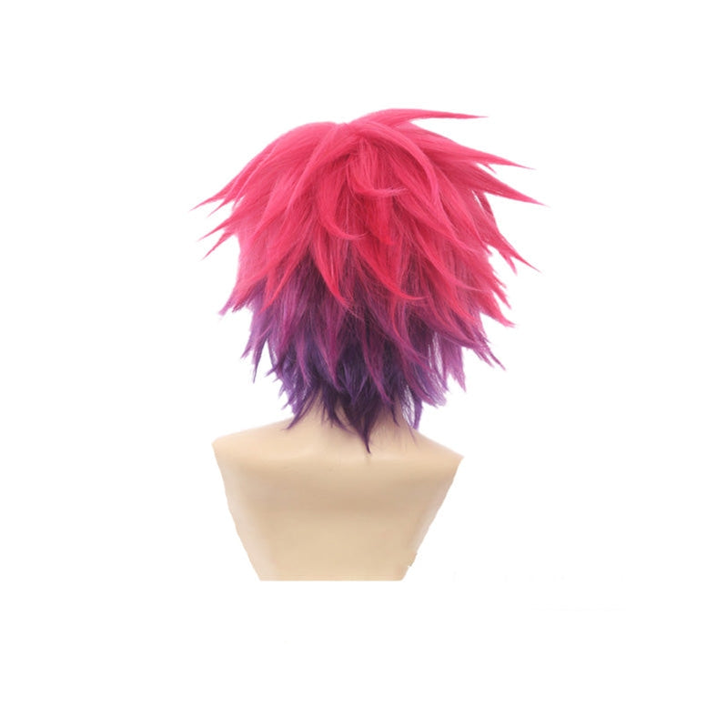 Anime No Game No Life Sora Short Red Fade Purple Cosplay Wigs - Cosplay Clans