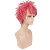 Anime Fairy Tail Etherious Natsu Dragneel Pink Short Cosplay Wigs - Cosplay Clans