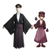 Anime TBHK Toilet-bound Hanako-kun Yugi Tsukasa Kimono Uniform Cosplay Costume with Hat - Cosplay Clans