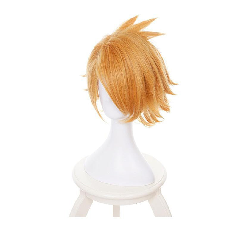 Anime My Hero Academia Denki Kaminari Short blond Cosplay Wigs with Free Headwear - Cosplay Clans