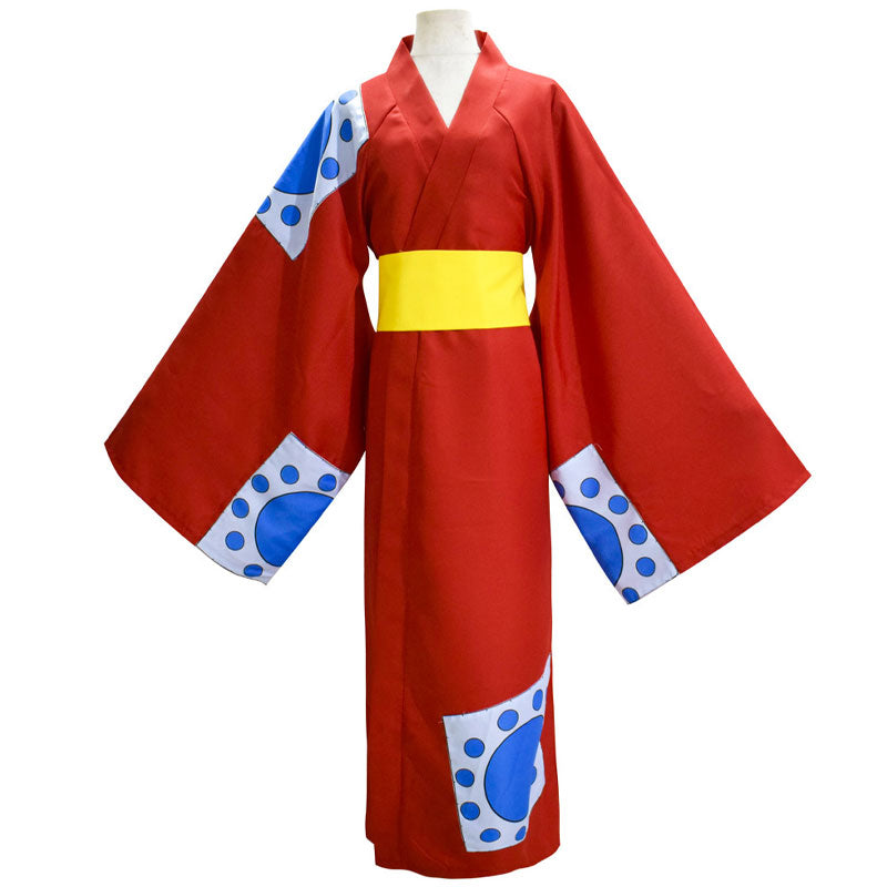 Anime One Piece Wano Country Monkey D. Luffy Kimono Cosplay Costumes - Cosplay Clan