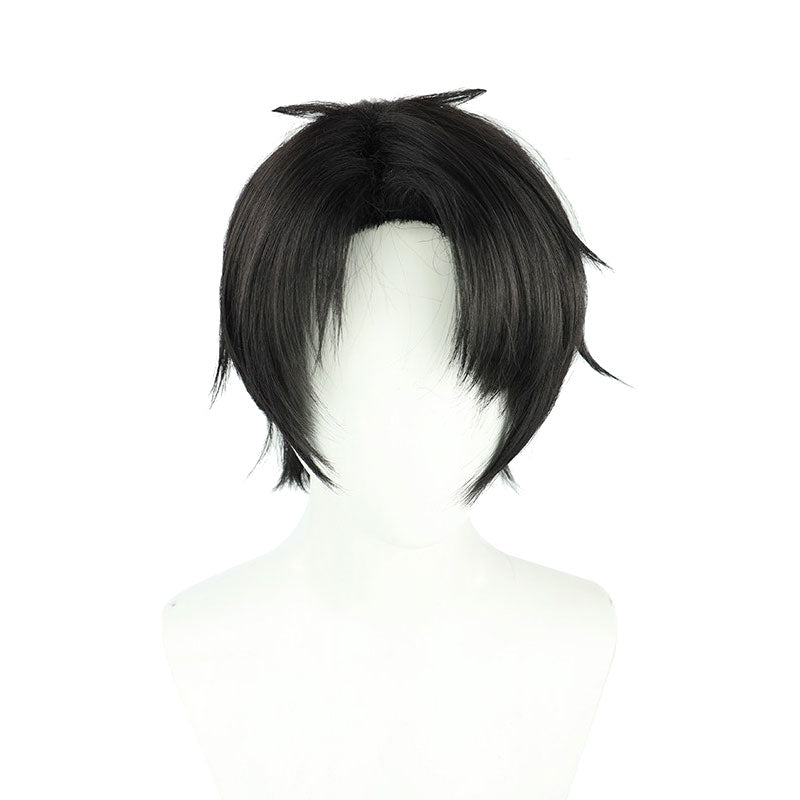 Anime Haikyuu Shiratorizawa Academy Ushijima Wakatoshi Black Cosplay Wigs