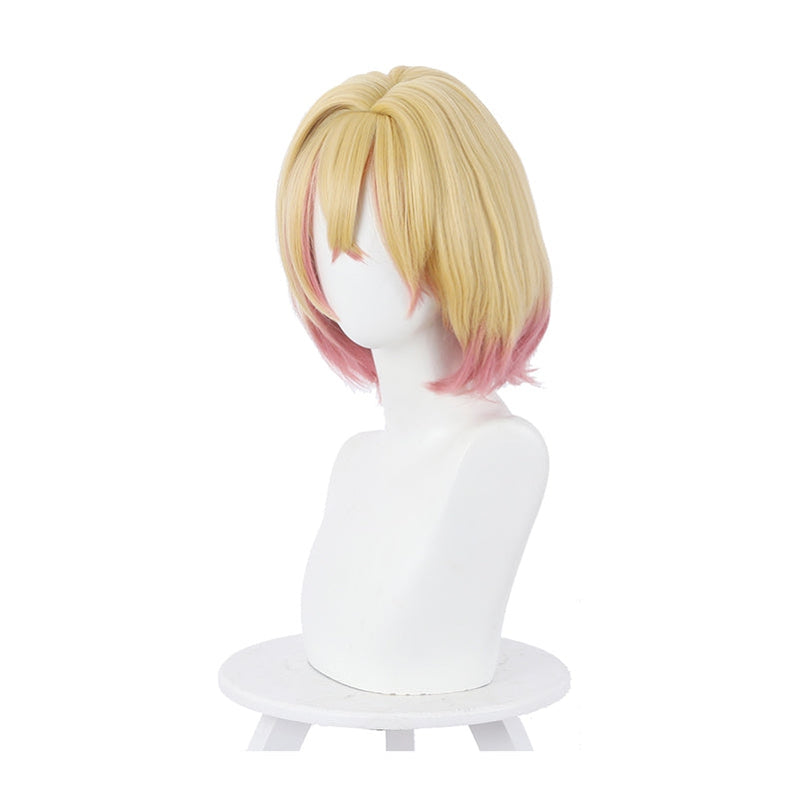 Anime Rent-A-Girlfriend Mami Nanami Short Yellow Gradient Pink Cosplay Wigs - Cosplay Clans