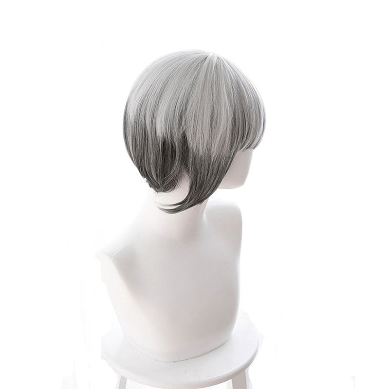 Game Identity V Mechanic Tracy Reznik Silver Gray Gradient Short Cosplay Wigs - Cosplay Clans