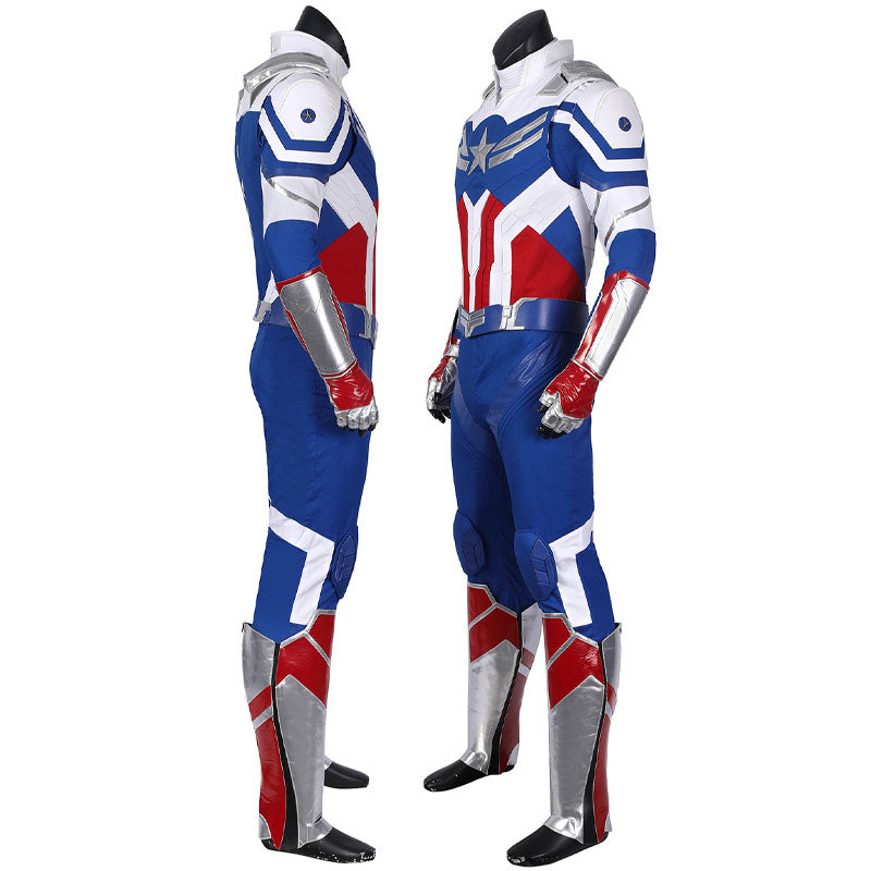 The Falcon and The Winter Soldier Sam Wilson New Captain America Cosplay Costumes