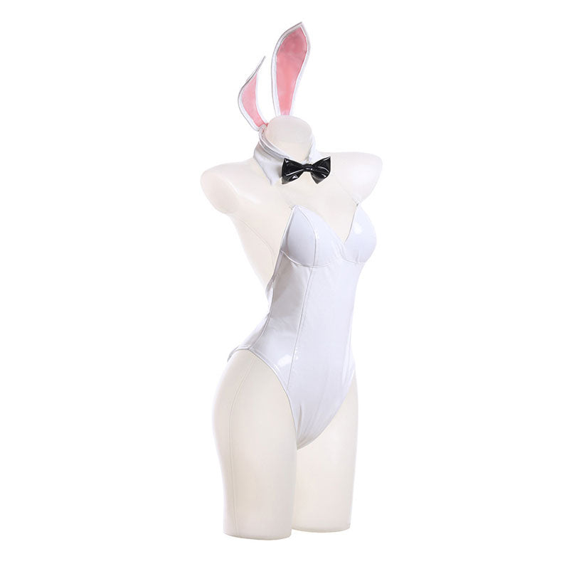 Date A Bullet White Queen Bunnysuit Cosplay Costumes 