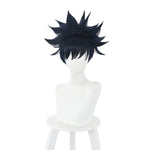 Anime Jujutsu Kaisen Megumi Fushiguro Short Dark Blue Cosplay Wigs - Cosplay Clans