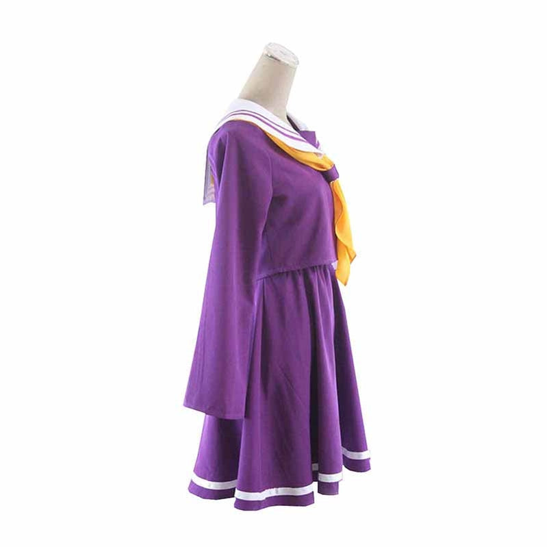 Anime No Game No Life Shiro Purple Uniform Cosplay Costume - Cosplay Clans