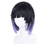 Game Genshin Impact Yelan Black Gradient Purple Cosplay Wigs