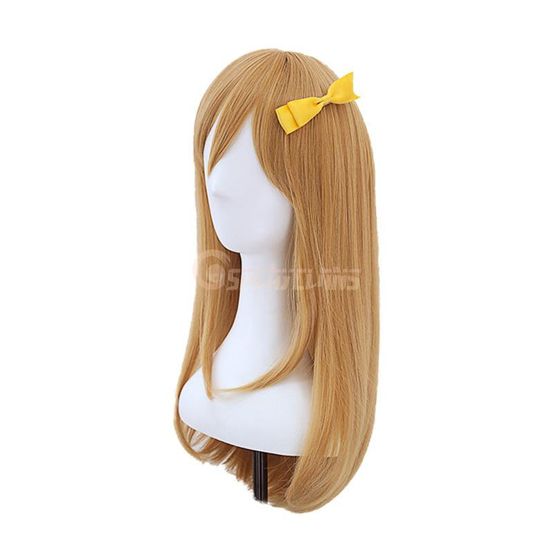 Anime LoveLive!Sunshine!! Kunikida Hanamaru Long Linen Brown Cosplay Wigs - Cosplay Clans