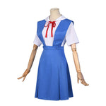 Neon Genesis Evangelion Asuka Langley Soryu Rei Ayanami High School Girl Uniform Cosplay Costume - Cosplay Clans