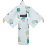 Demon Slayer Kimetsu no Yaiba Tanjiro Kamado White Kimono Cosplay Costume