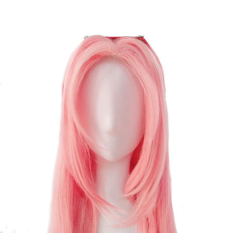 Anime Naruto Haruno Sakura Long Pink Cosplay Wigs - Cosplay Clans