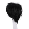 Anime Naruto Uchiha Sasuke Short Black Curly Cosplay Wigs - Cosplay Clans