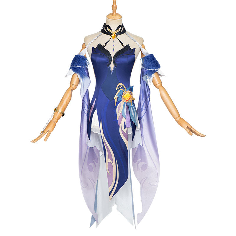 Game Genshin Impact Ningguang Orchid's Evening Gown Cosplay Costumes